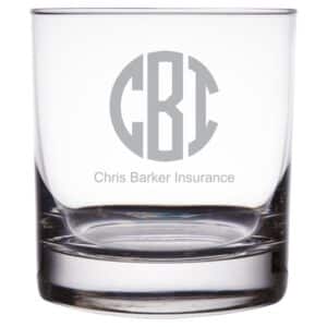 Laser Engraved Libbey® 917CD Heavy Base 11 oz. Rocks / Old Fashioned Glass