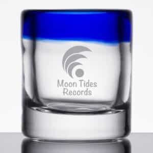 Laser Engraved Libbey® 92311 Aruba 2.5 oz. Shot Glass with Cobalt Blue Rim