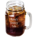Laser Engraved Libbey® 97084 16 oz. Drinking Jar / Mason Jar with Handle