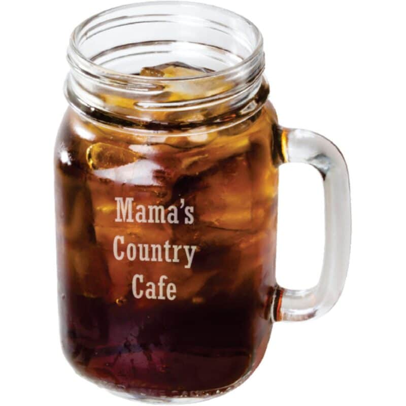 Laser Engraved Libbey® 97084 16 oz. Drinking Jar / Mason Jar with Handle