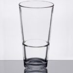 Laser Engraved Libbey® Basics 17.25 oz. Rim Tempered Stackable Mixing Glass - 1