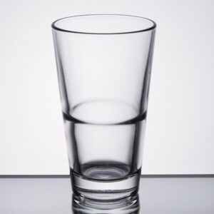 Laser Engraved Libbey® Restaurant Basics 14 oz. Rim Tempered Stackable Mixing Glass