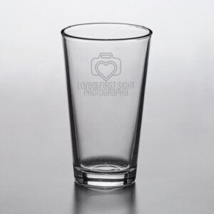 Laser Engraved Libbey® Restaurant Basics 16 oz. Mixing Glass / Pint Glass