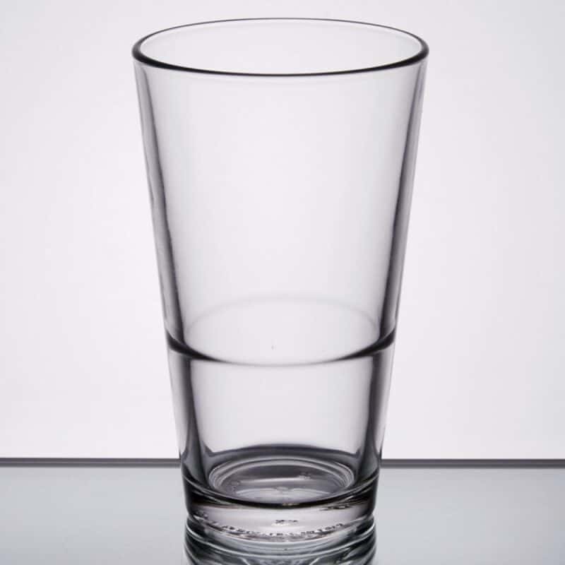 Laser Engraved Libbey® Restaurant Basics 16 oz. Rim Tempered Pint Glass - 1