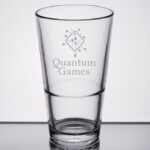 Laser Engraved Libbey® Restaurant Basics 16 oz. Rim Tempered Pint Glass