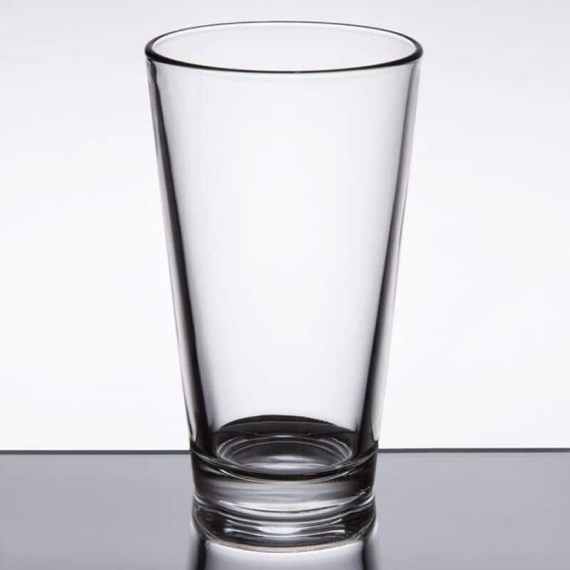 Laser Engraved Libbey® Restaurant Basics 16 oz. Rim Tempered Pint Glass - 1