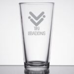 Laser Engraved Libbey® Restaurant Basics 16 oz. Rim Tempered Tall Mixing Glass