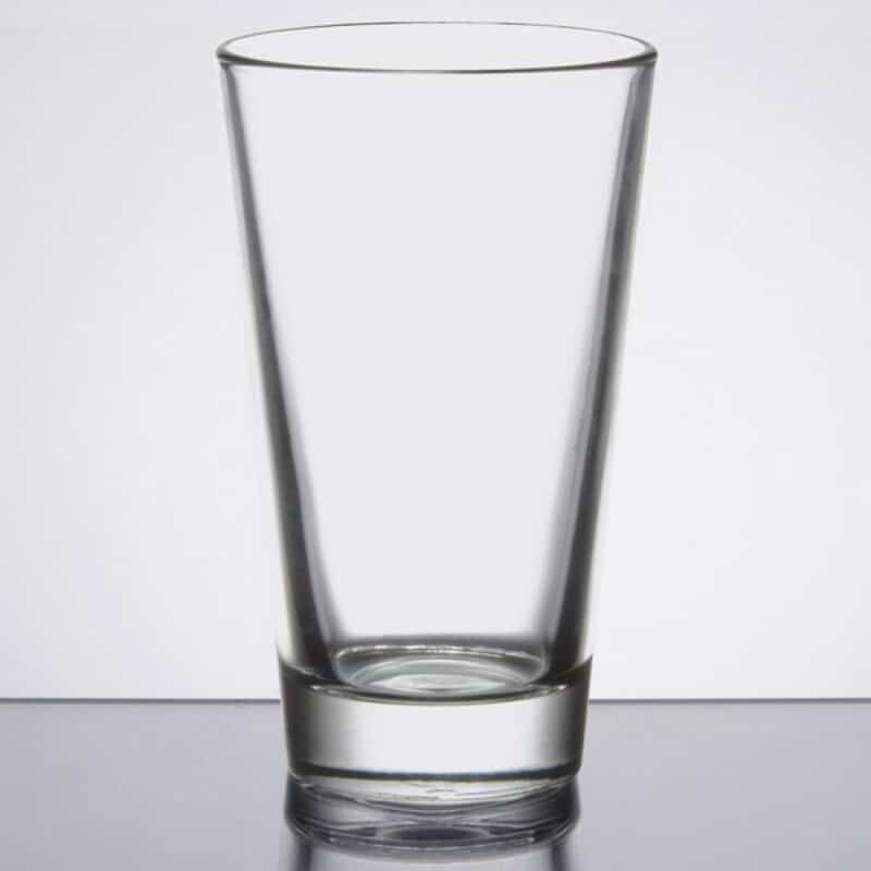 Laser Engraved Libbey® Restaurant Basics 18 oz. Rim Tempered Mixing Glass - 1