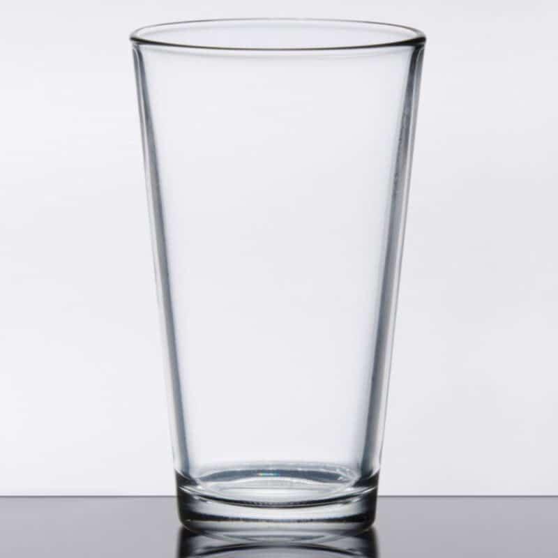 Laser Engraved Libbey® Restaurant Basics 20 oz. Rim Tempered Mixing Glass - 1