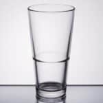 Laser Engraved Libbey® Restaurant Basics 20 oz. Rim Tempered Stackable Mixing Glass - 1