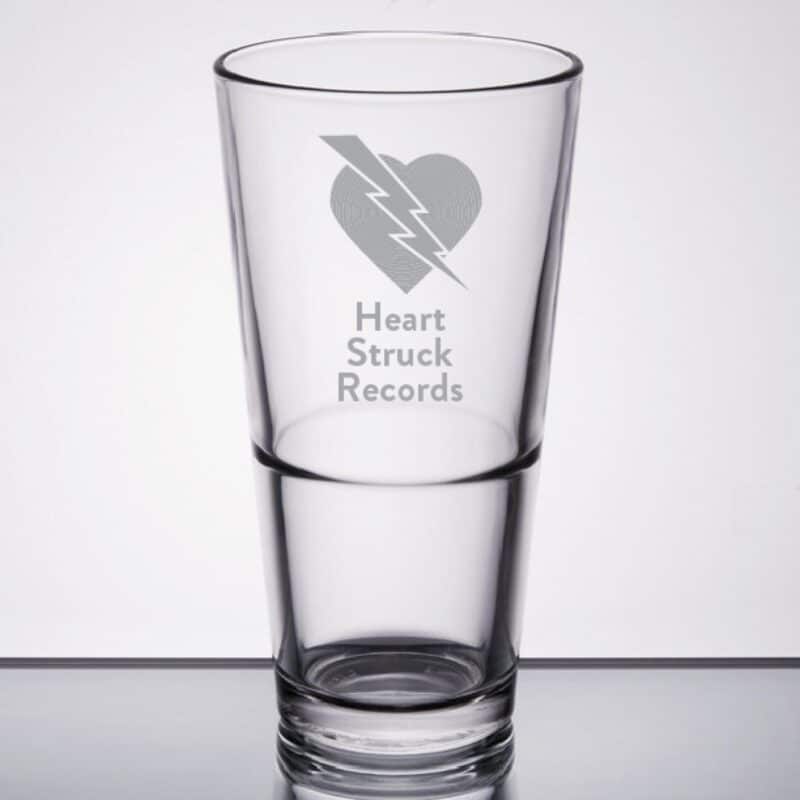 Laser Engraved Libbey® Restaurant Basics 20 oz. Rim Tempered Stackable Mixing Glass
