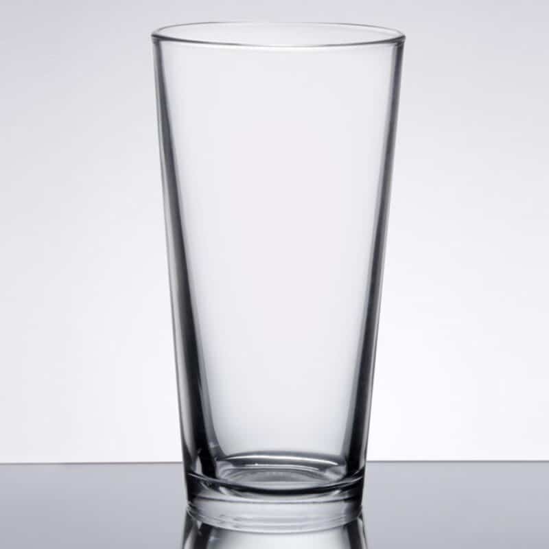 Laser Engraved Libbey® Restaurant Basics 22 oz. Rim Tempered Mixing Glass - 1