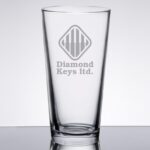 Laser Engraved Libbey® Restaurant Basics 22 oz. Rim Tempered Mixing Glass