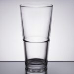 Laser Engraved Libbey® Restaurant Basics 22 oz. Rim Tempered Stackable Mixing Glass - 1