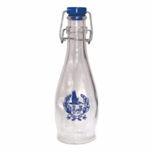 Libbey 12 oz. Clear Glass Bottle with Flip-Top Wire Bail Lid