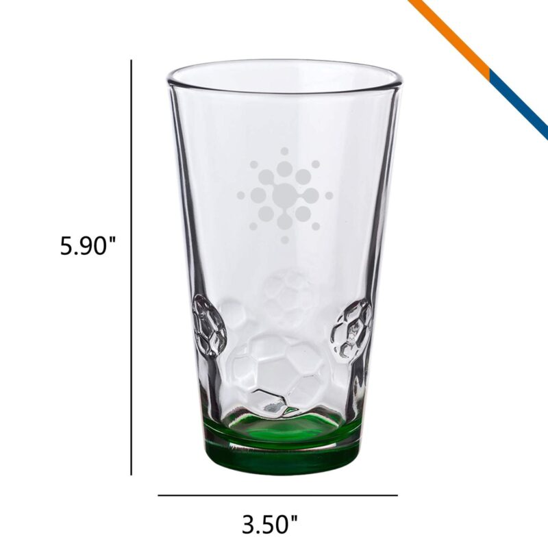 Libbey BallPour Soccer Pint Glass - 16 OZ. - 3