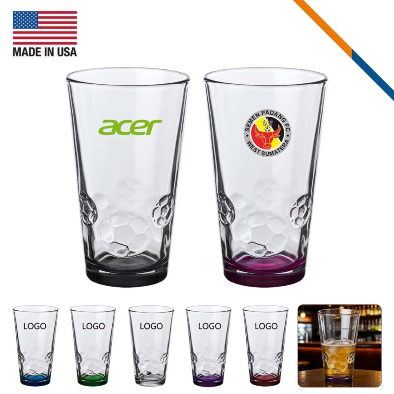Libbey BallPour Soccer Pint Glass - 16 OZ.