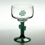 Libbey Cactus Etched Margarita Glasses 12 oz