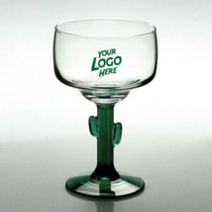 Libbey Cactus Etched Margarita Glasses 12 oz
