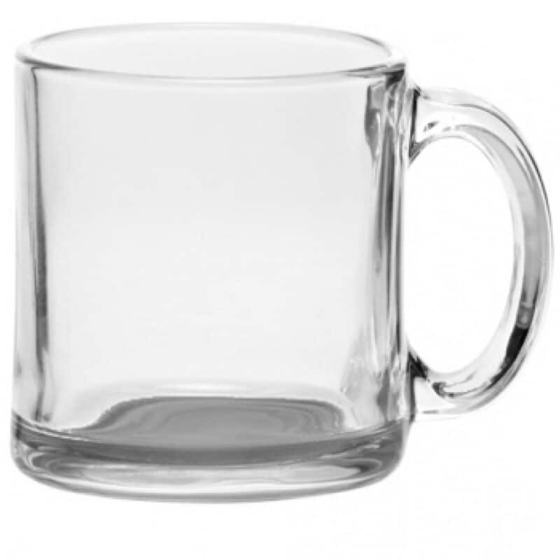 Libbey Clear Glass Coffee Mugs - 13 oz - 1