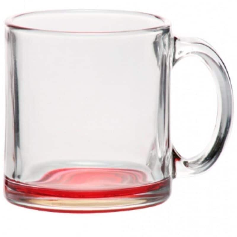Libbey Clear Glass Coffee Mugs - 13 oz - 7
