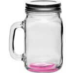 Libbey Handle Mason Jars with Lids - 4
