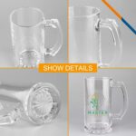 Libbey Hemo Glass Beer Mugs - 25 Oz. - 2