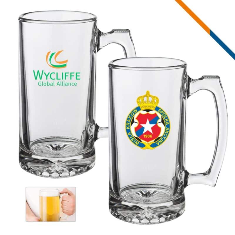 Libbey Hemo Glass Beer Mugs - 25 Oz.