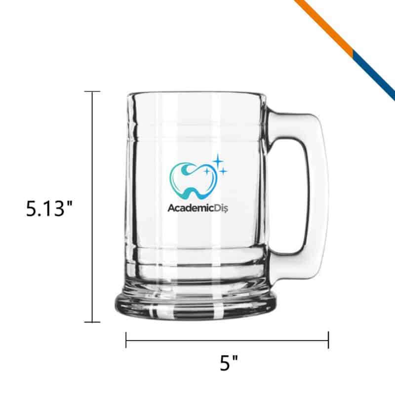 Libbey Idelle Glass Beer Mugs - 15 Oz. - 3