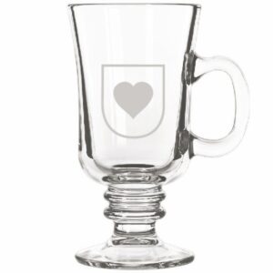 Libbey Irish Coffee Mug 8.5 oz - Branded Footed Glass Mug for Custom Logo Promotion