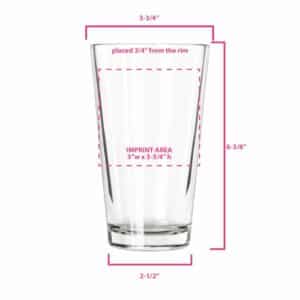 Libbey Pint Glass 20 oz - Classic Conical Beer Glass