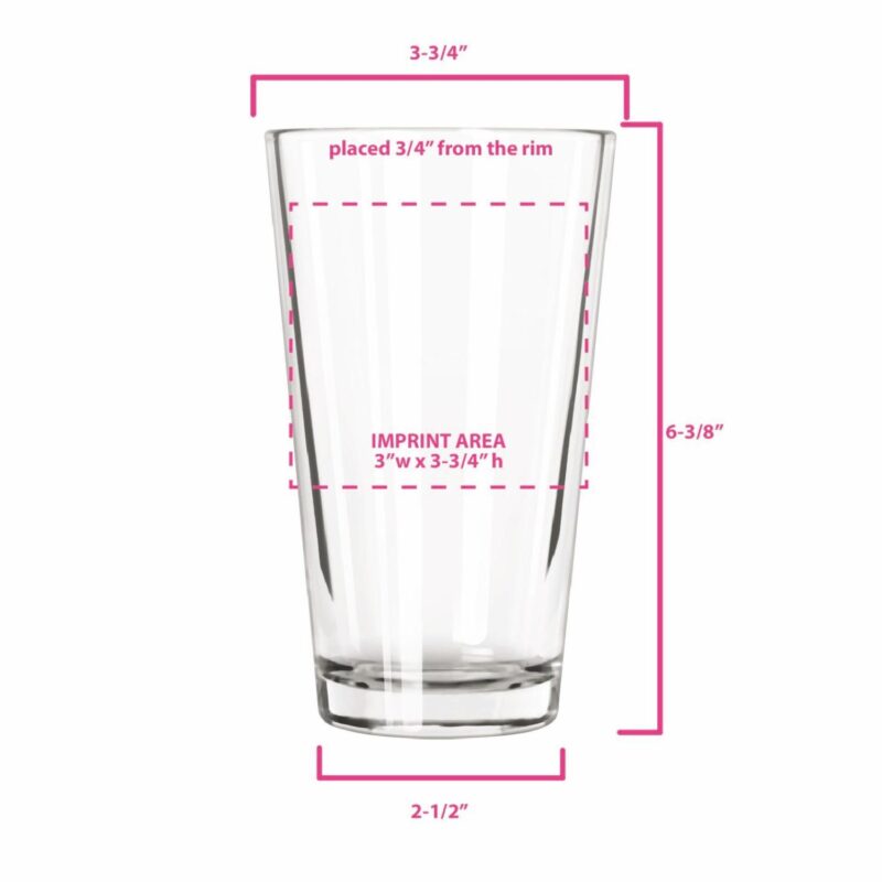 Libbey Pint Glass 20 oz - Classic Conical Beer Glass