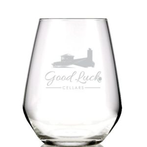Libbey Prism 18 oz Stemless Wine Glass - Sheer Rim Crystal Clear
