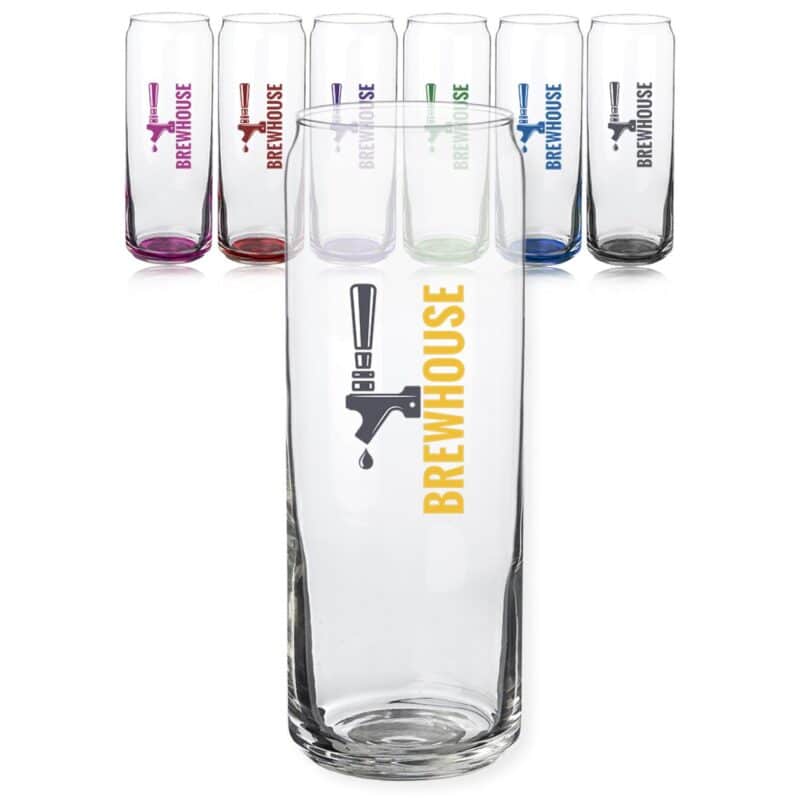 Libbey Slim Can Beer Glasses 12 oz