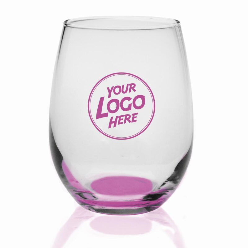 Libbey Stemless Wine Glasses - 9 oz - 4