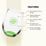 Libbey Stemless Wine Glasses - 9 oz - 7