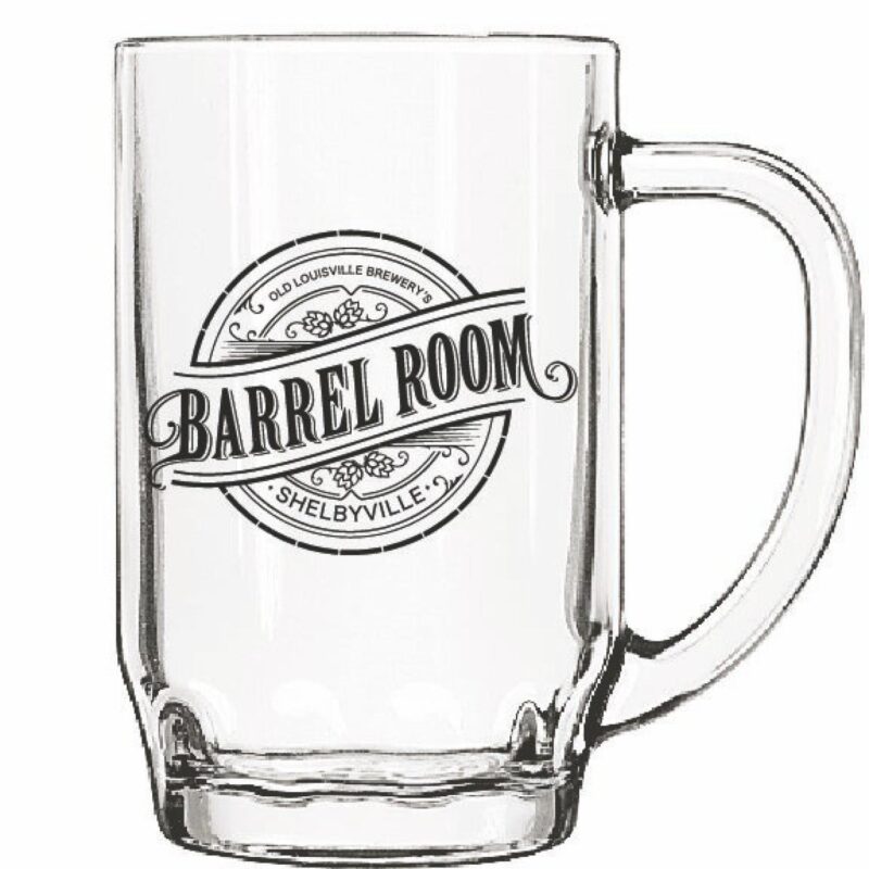 Libbey Thumbprint Beer Stein 19.5 oz - Classic Clear Glass Mug with Handle