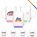 Libbey Uster Glass Mugs - 10 OZ.