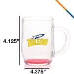 Libbey Uster Glass Mugs - 10 OZ. - 3