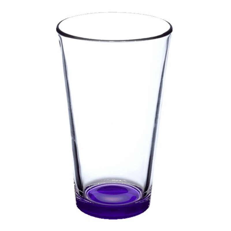 Pub Crawl 16 oz Libbey Pint Glasses with Color Bottom - 3
