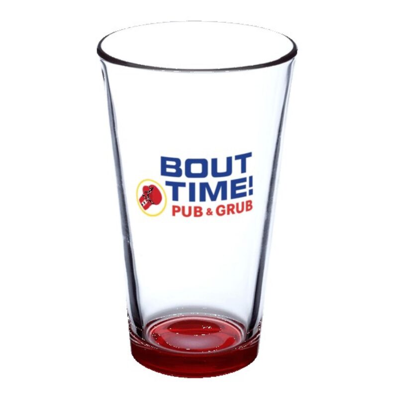 Pub Crawl 16 oz Libbey Pint Glasses with Color Bottom - 7