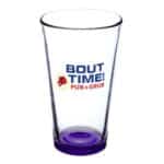 Pub Crawl 16 oz Libbey Pint Glasses with Color Bottom - 9