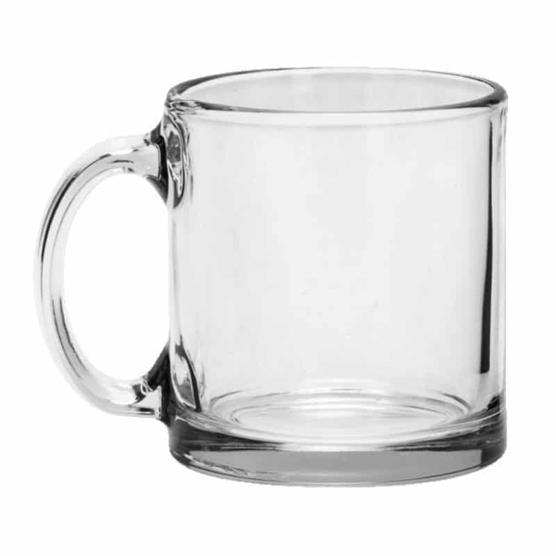 Red Eye 13 oz Libbey Clear Glass Coffee Mug - 1