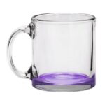Red Eye 13 oz Libbey Clear Glass Coffee Mug with Color Bottom - 4