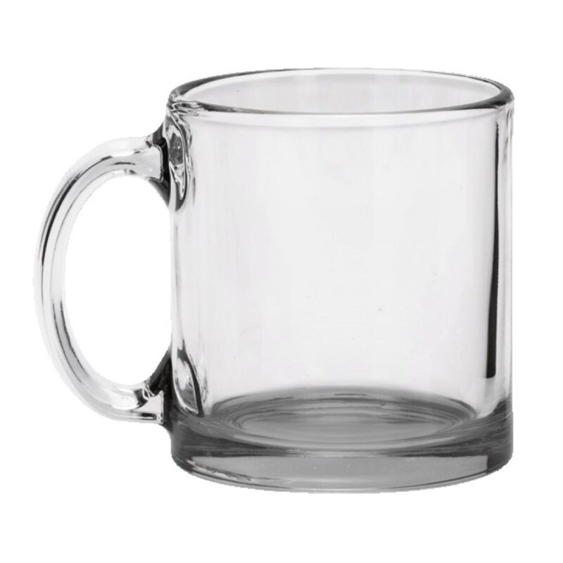 Red Eye 13 oz Libbey Clear Glass Coffee Mug with Color Bottom - 5