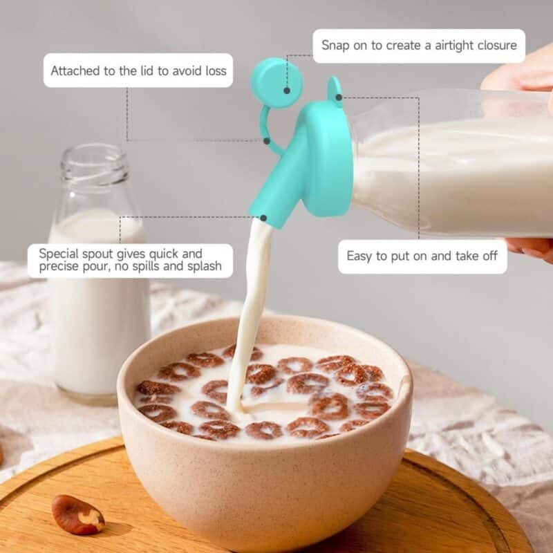 Silicone Milk Bottle Cap Compatible W/ Stanpac & Libbey Glass Bottles - 7