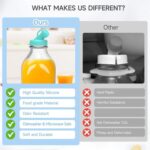 Silicone Milk Bottle Cap Compatible W/ Stanpac & Libbey Glass Bottles - 8