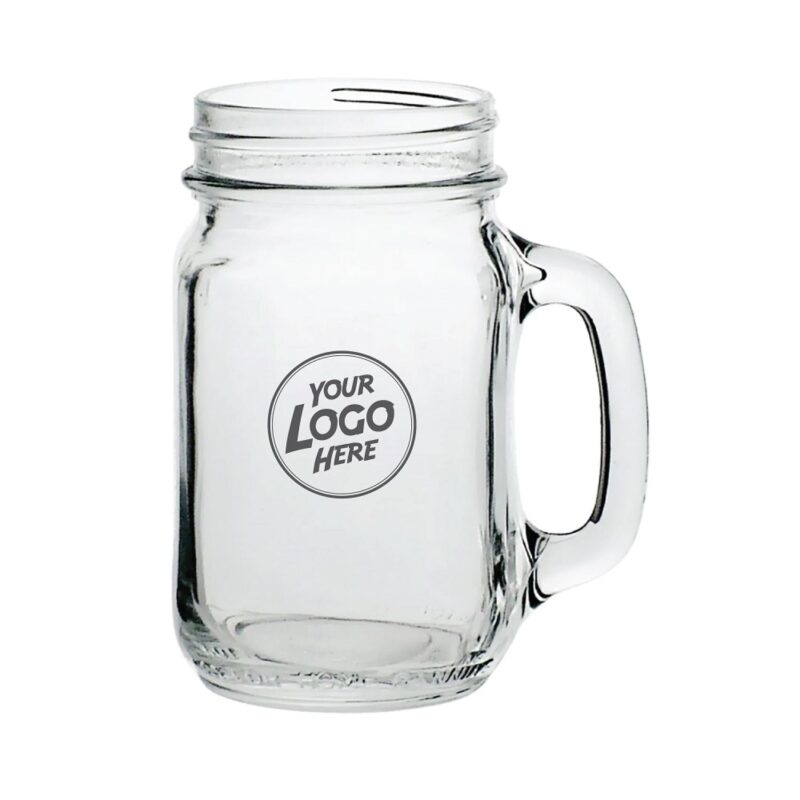 Libbey Mason Jars with Handles - 16 oz - 4