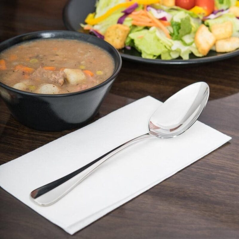 Libbey 100 003 Baguette II 8 1/2" Tablespoon / Serving Spoon - 1