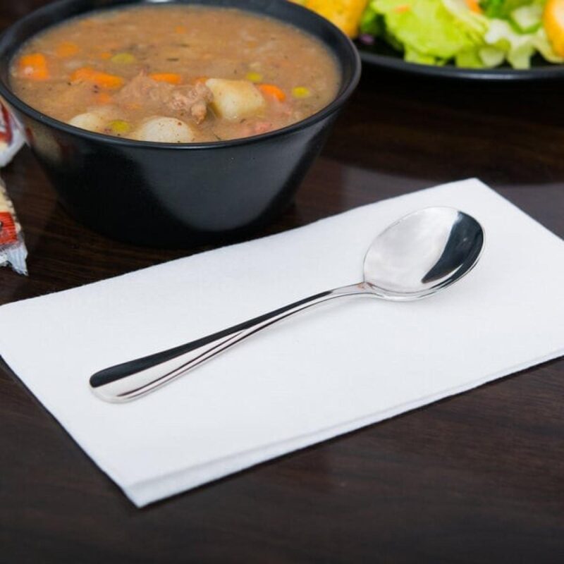 Libbey 100 016 Baguette II 6" X-Heavy Bouillon Spoon - 1